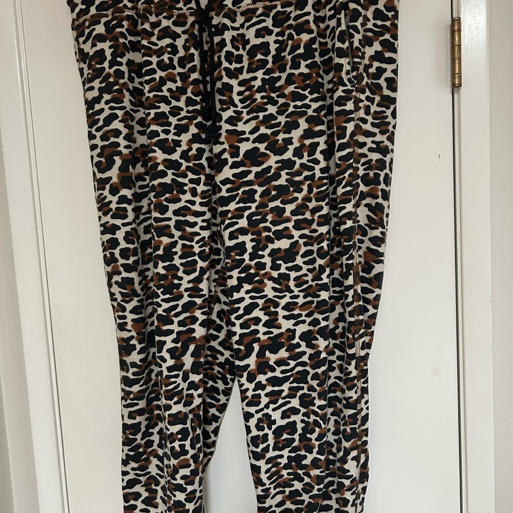 LOFT Leopard Print Track Pants